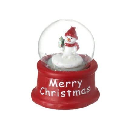 Snowman in red Snowglobe