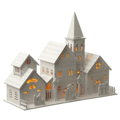 Wooden Church with LED