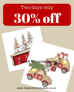 30% off selected advent calendars